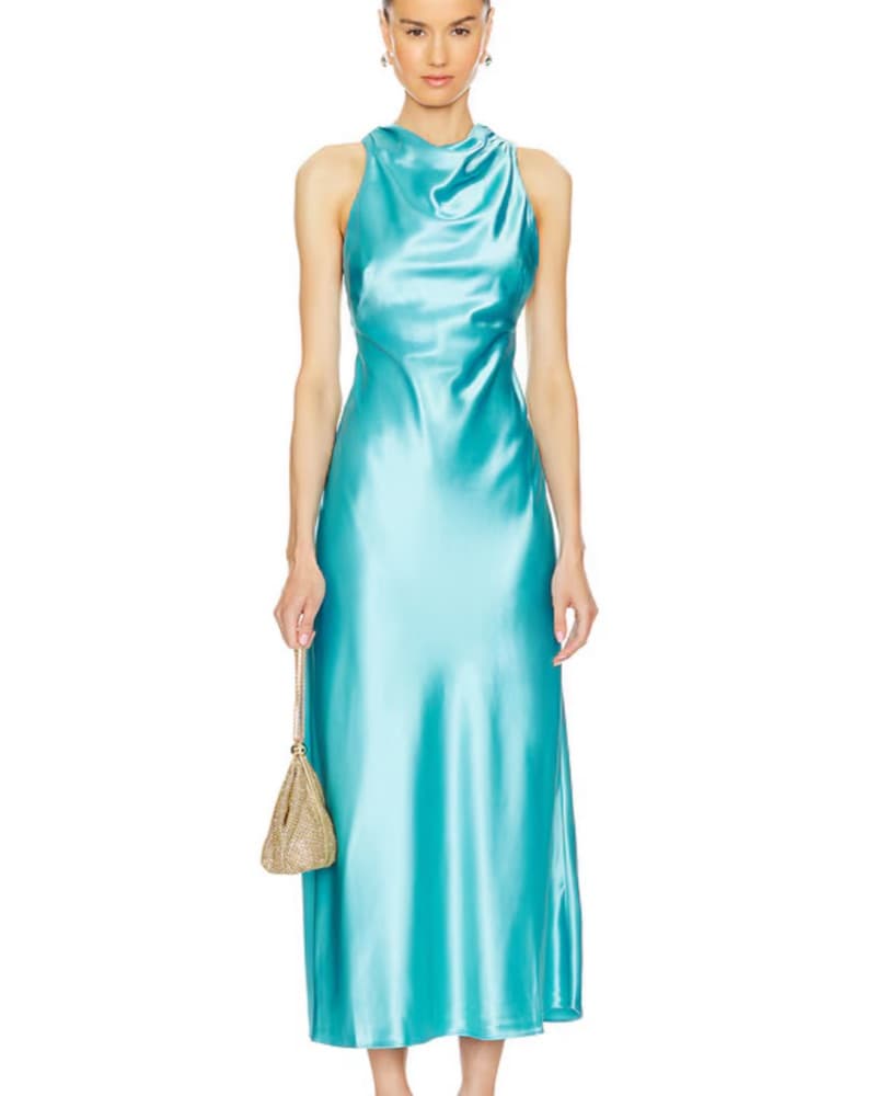 Acler Cadell Satin Midi Dress - Image 2