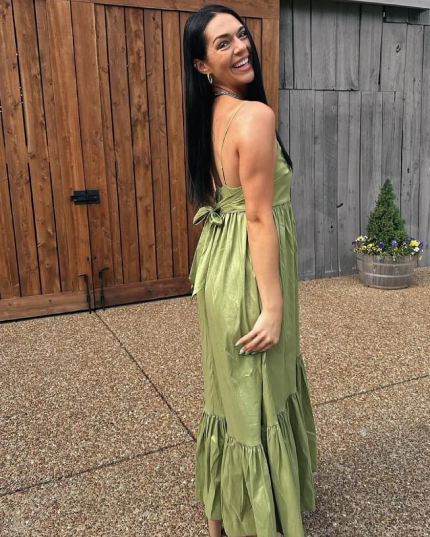 Green garden Summer Dress  - Image 3