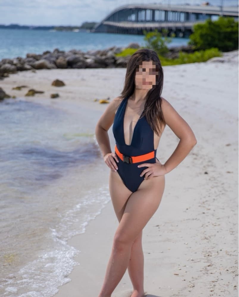 One-Piece Swimsuit with Accent Belt - Image 3