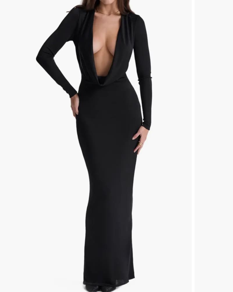 Stunning Black Maxi Dress - Image 1