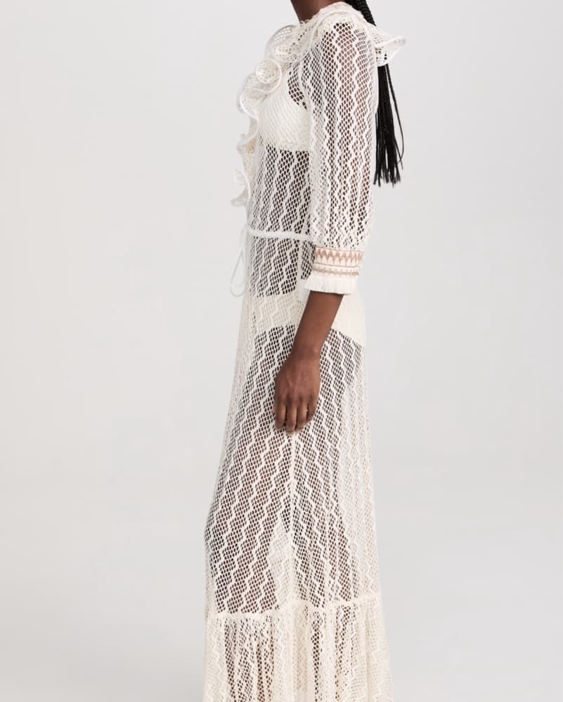Patbo Jute trim Lace coverup - Image 3