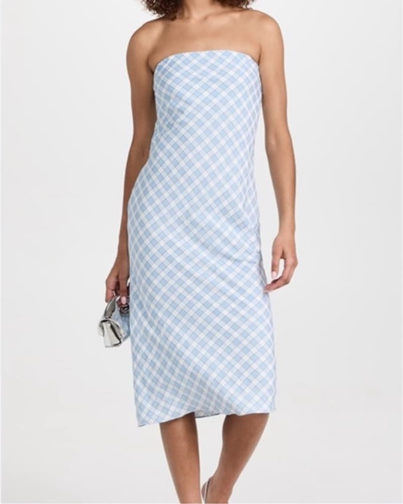 Amanda Uprichard Plaid SHIRAN DRESS - Image 1