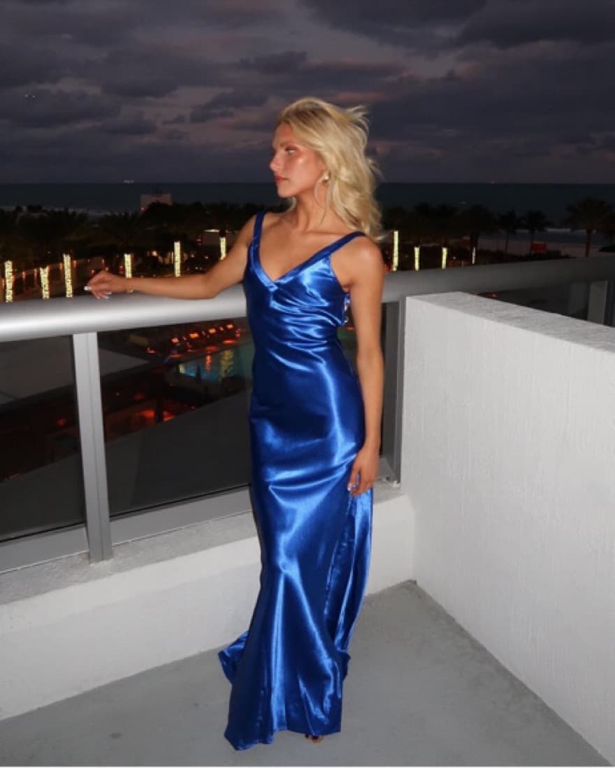 Lulus Blue Maxi Dress  - Image 1