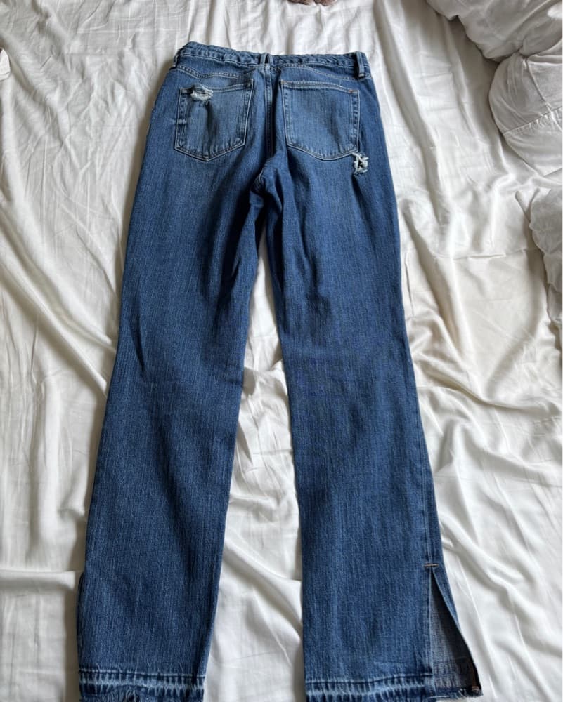 Distressed Flared Leg Jeans - Image 2