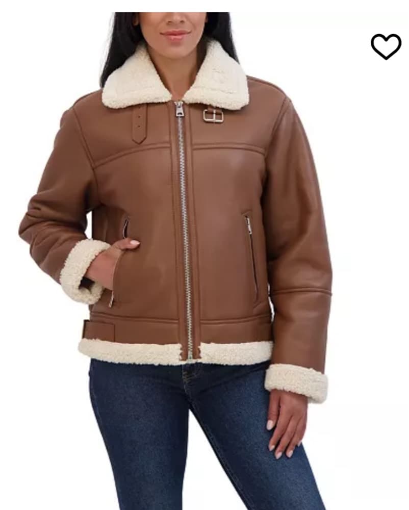 Cute And Comfy Faux Leather Jacket  - Image 3