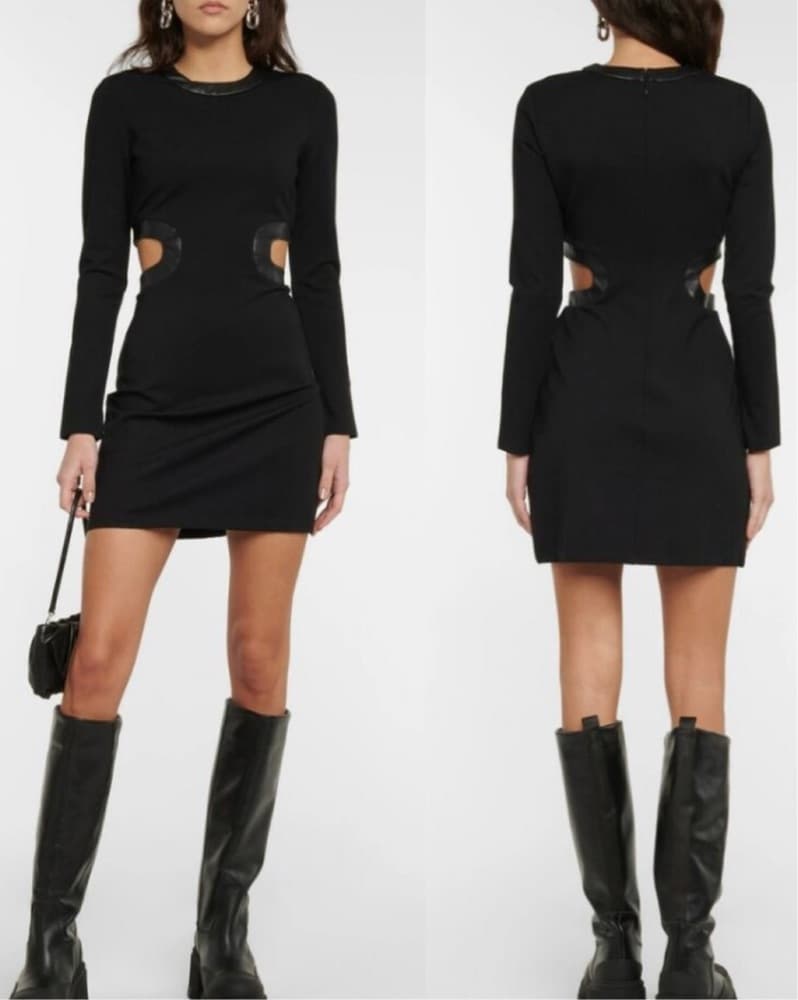 Staud Mini Black Dress - Image 2