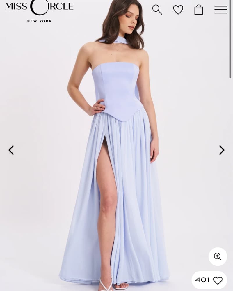 Miss Circle Qianna Gown + Scarf - Image 1