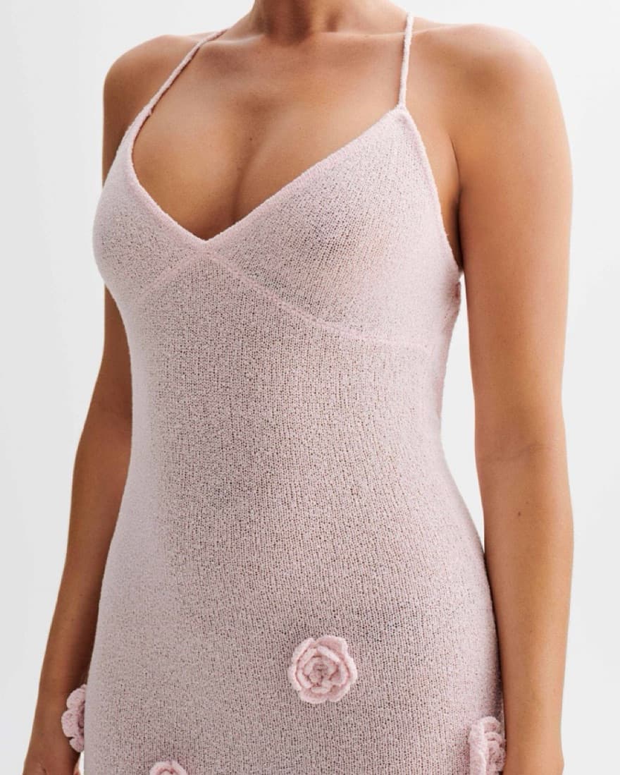 Meshki Suki Knit Maxi Dress With Flowers - Image 3