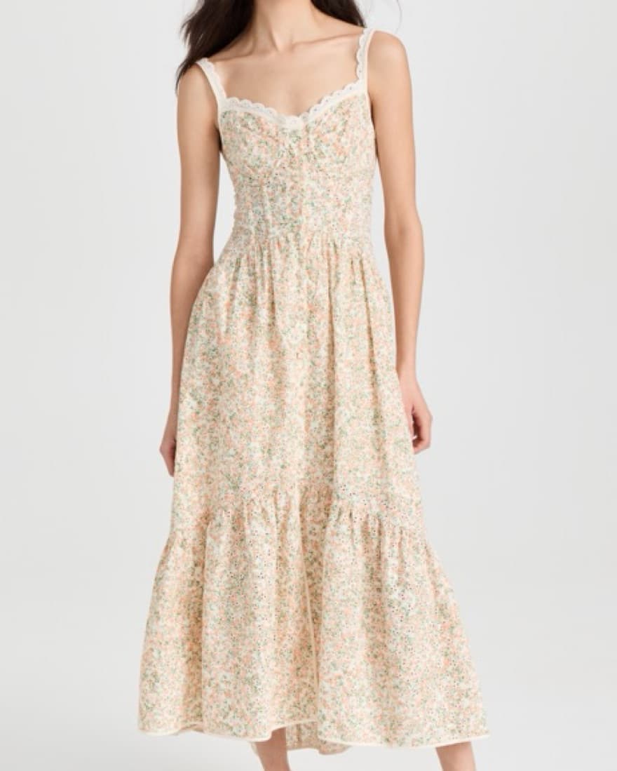 Yamila dress in Peachy Green - Image 3