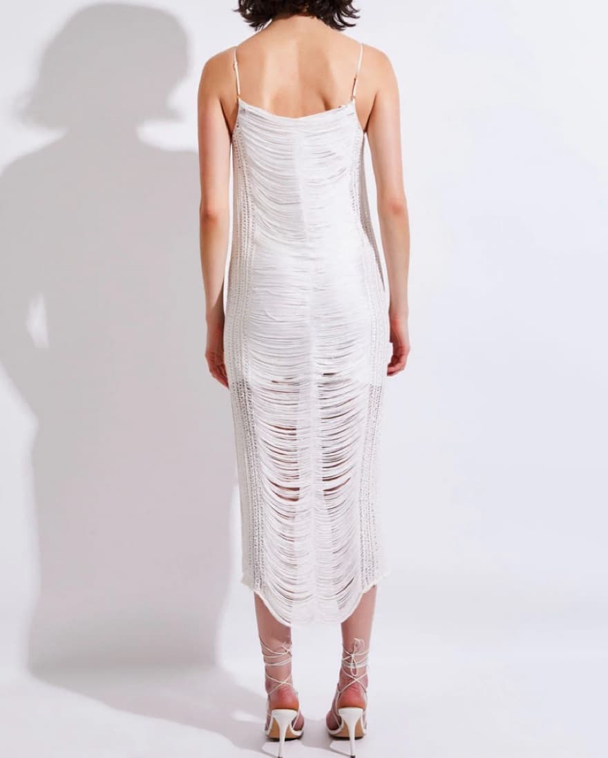 PatBO Draped Fringe Maxi Dress - Image 2