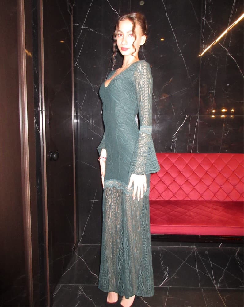 Emerald Green dress - Image 1
