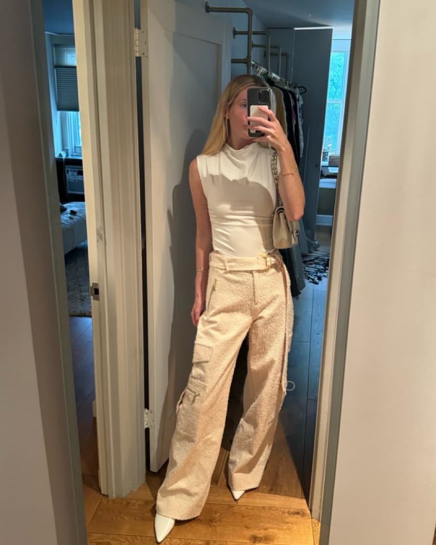 Zimmermann Belted Terry Cargo Pants - Image 1
