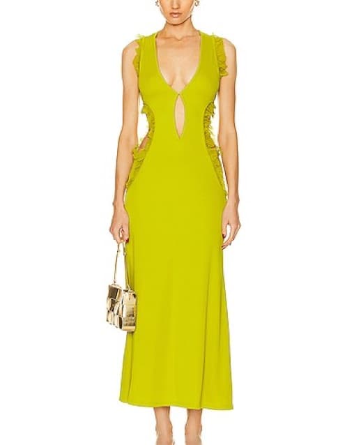 Chartreuse Christopher Esber Maxi - Image 1