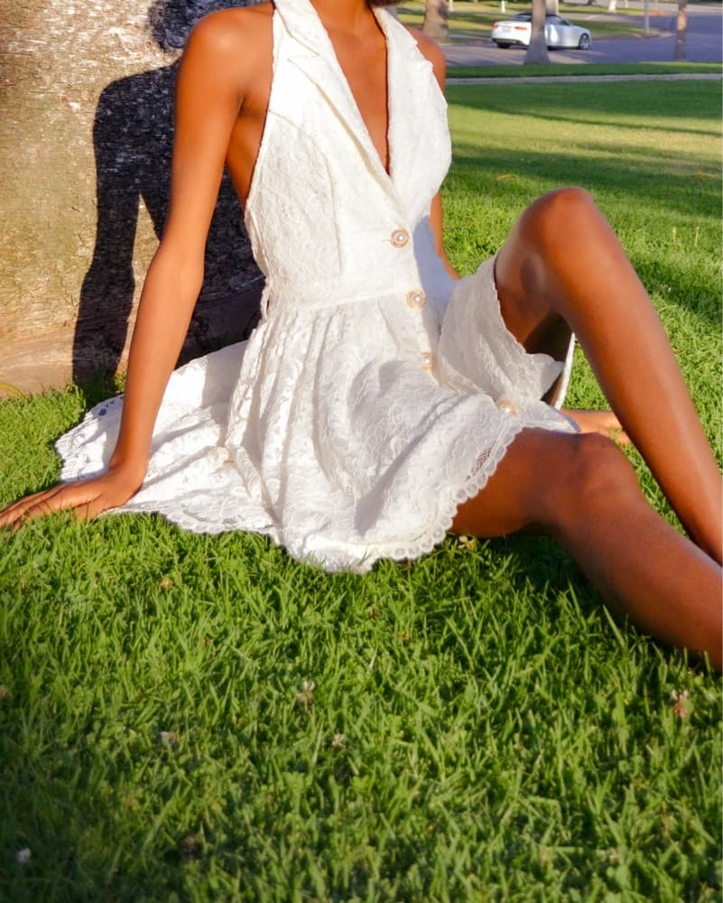 White Formal Dress - Image 1