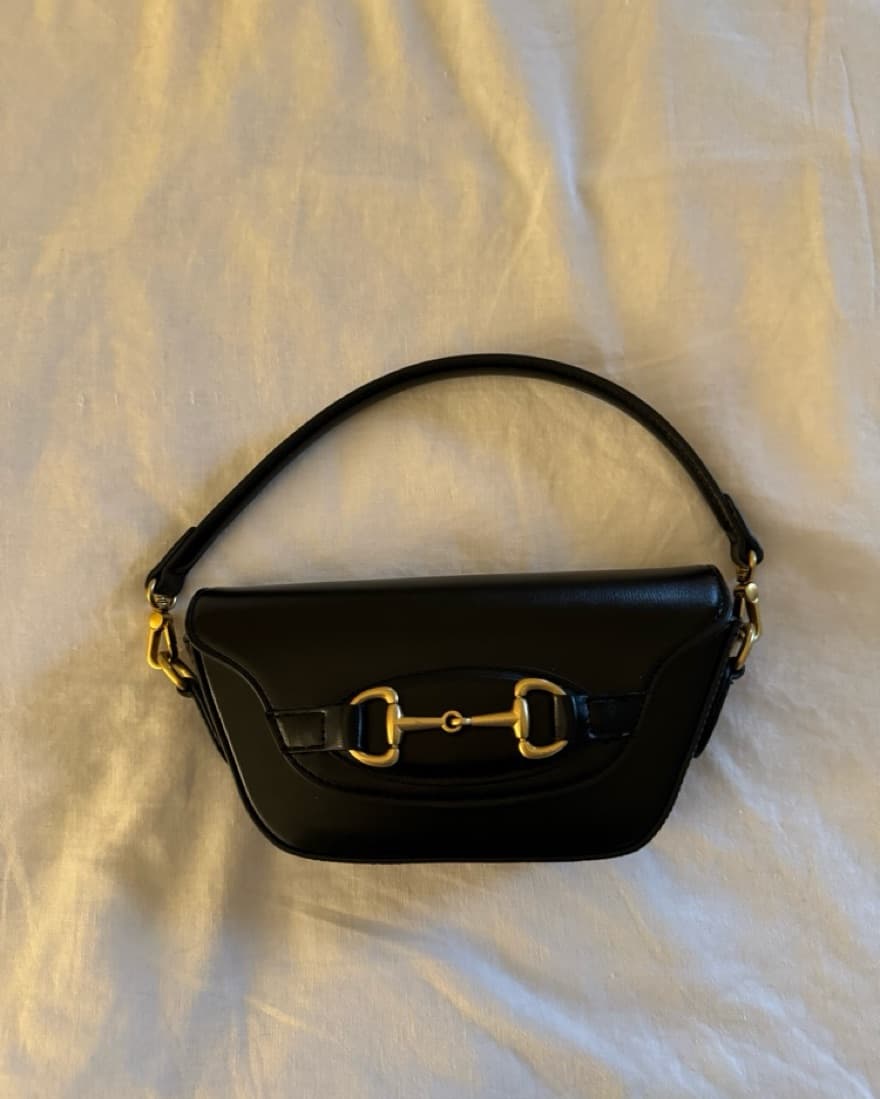 Black Horsebit Purse - Image 1