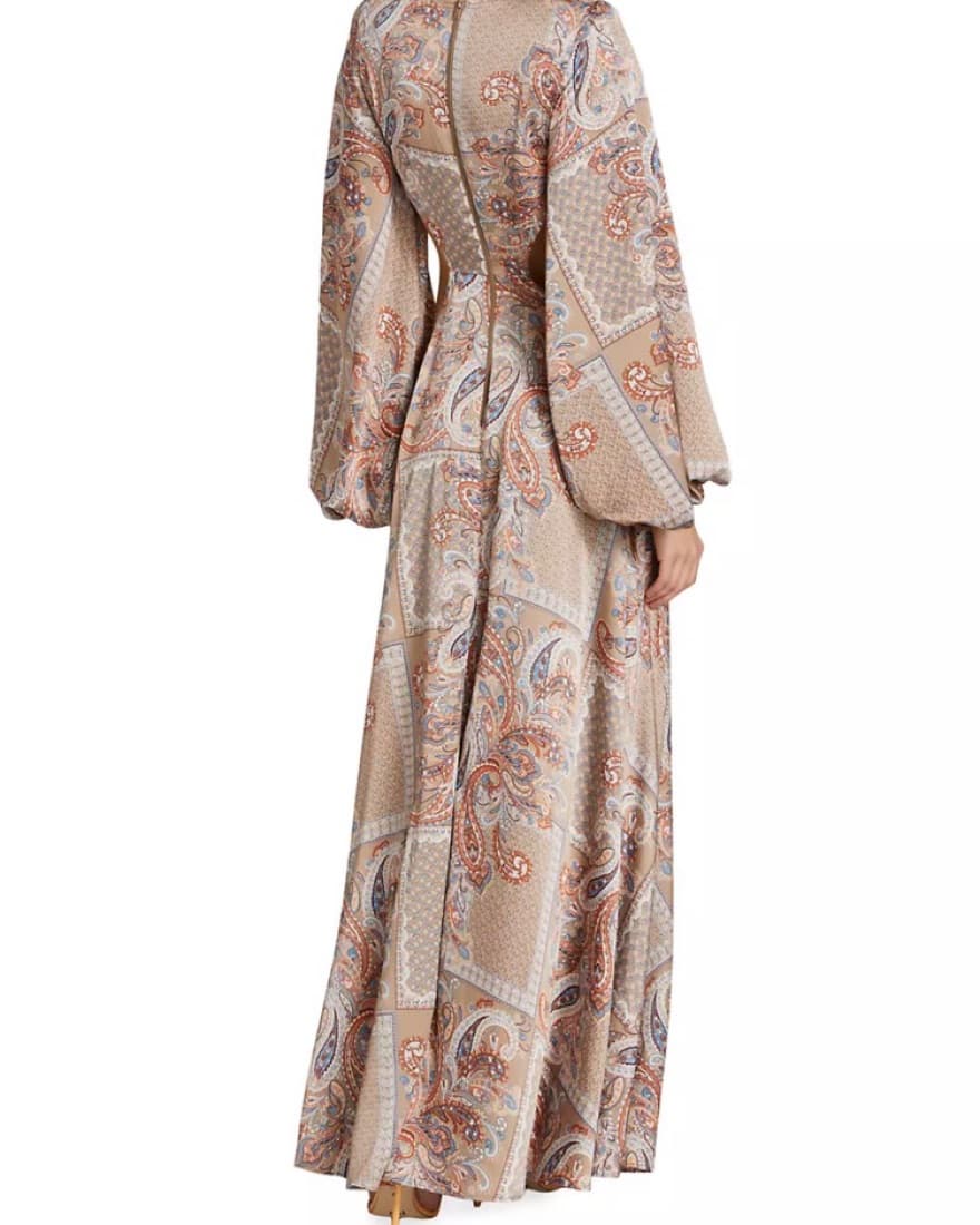 Bronx And Banco Noelle Paisley Gown  - Image 5