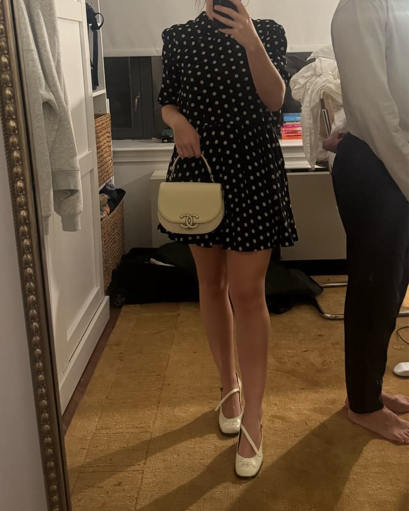 Celine 24A Mini Poka Dot Dress - Image 2