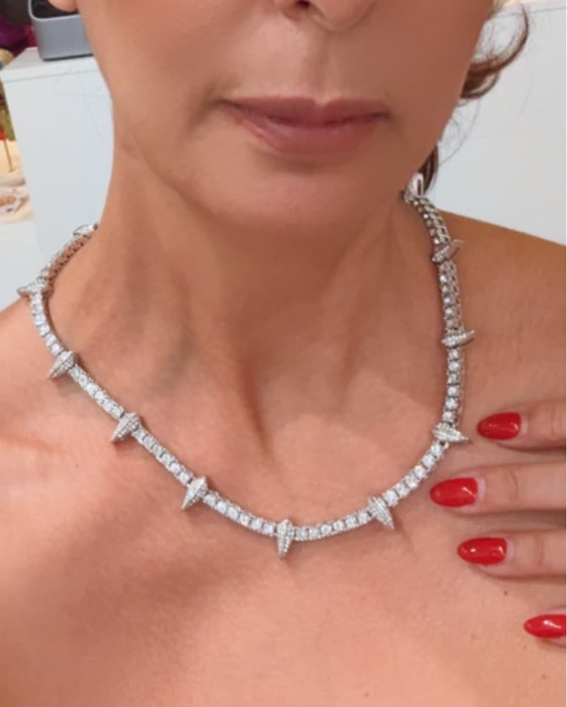 Stunning Diamond Embellished Necklace - Image 2