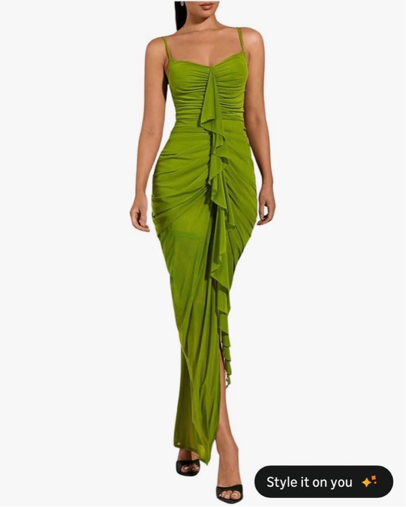 Green Maxi Dress - Image 3