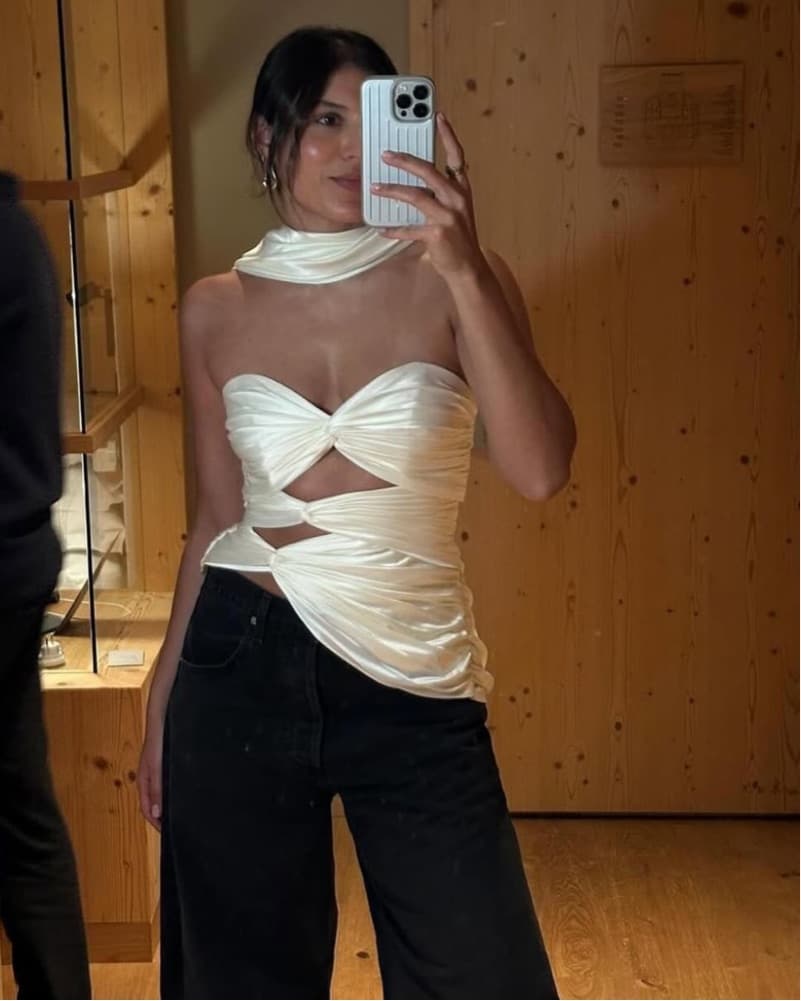 Bustier Top In Red  - Image 1