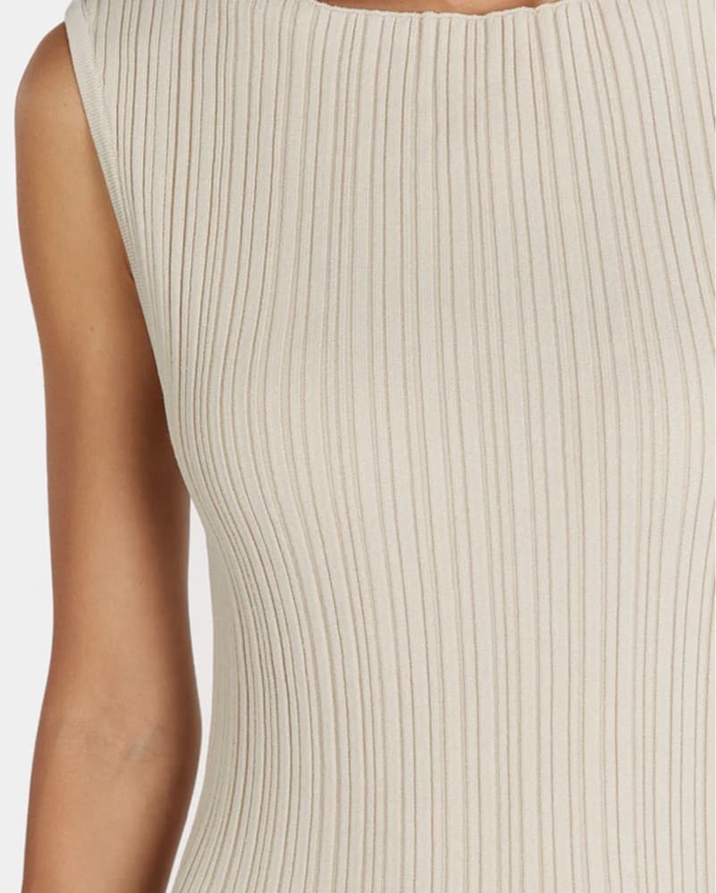 SIENNA STONE KNIT MIDI DRESS - Image 6
