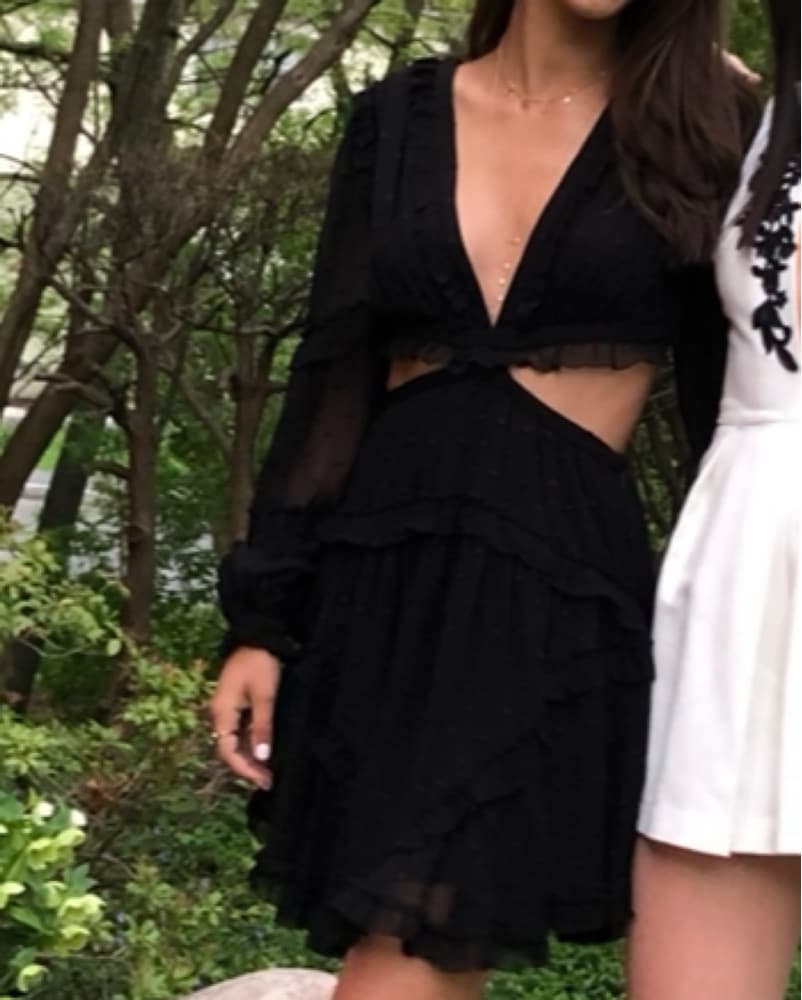 Zimmerman Black Chiffon Cutout Dress  - Image 2