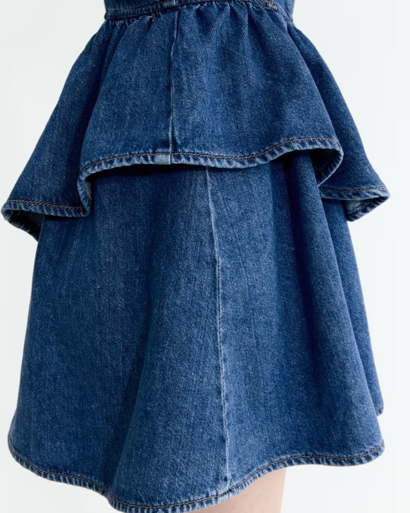 Denim Mini Dress - Image 3