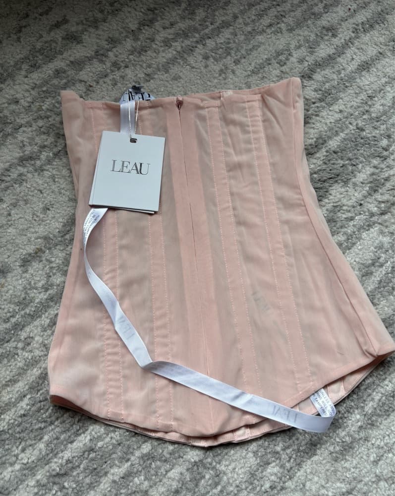 LEAU Pink Mesh Corset  - Image 3