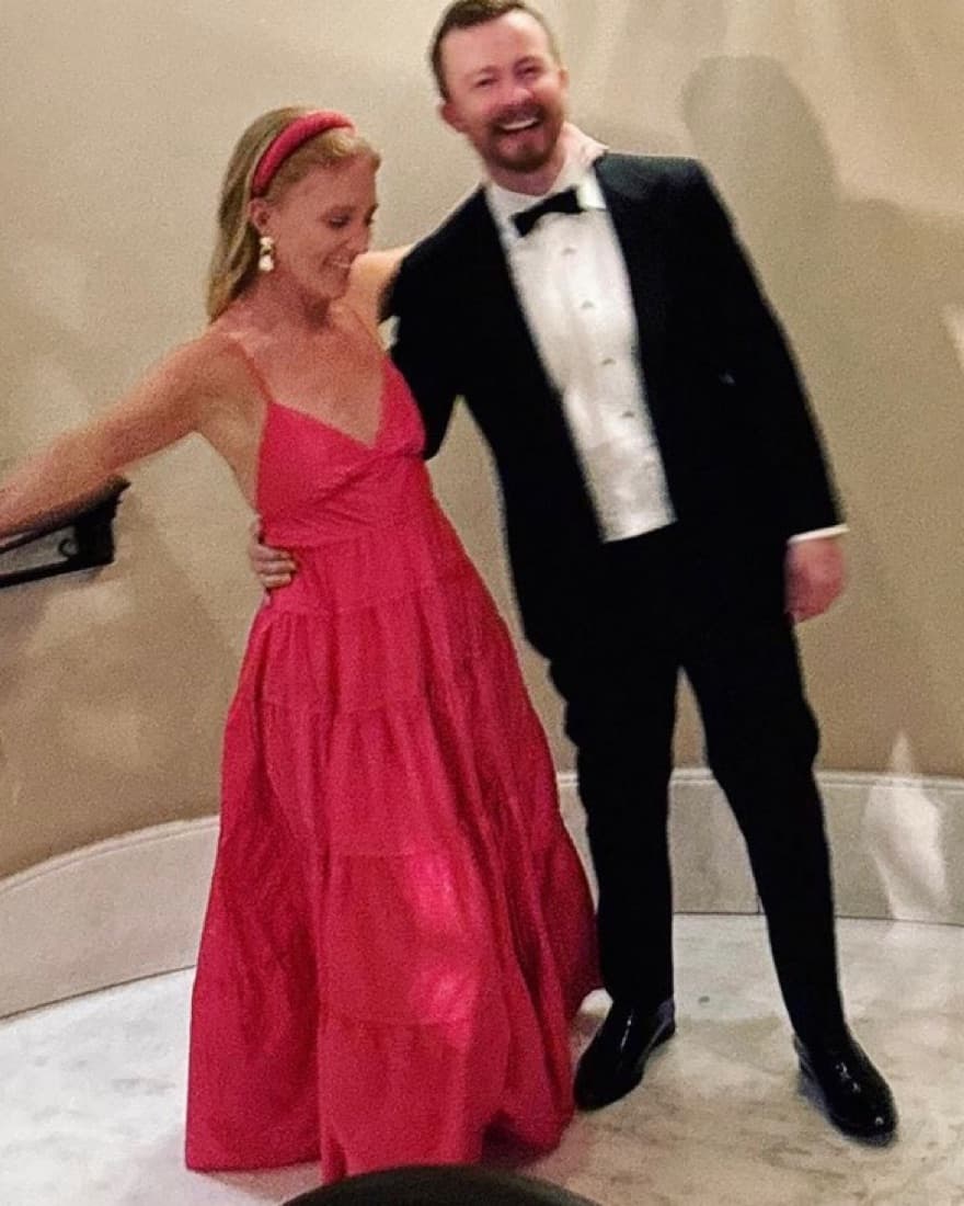 Long Pink Gown - Image 1