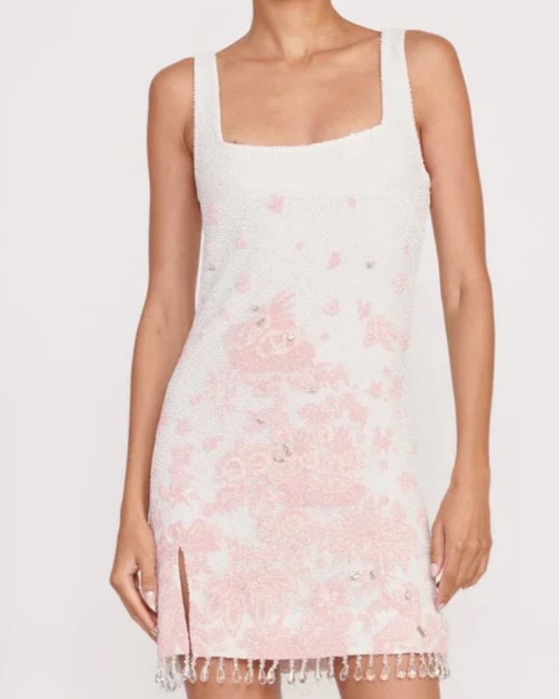 LE SABLE DRESS IVORY CHERRY BLOSSOM TOIL - Image 2