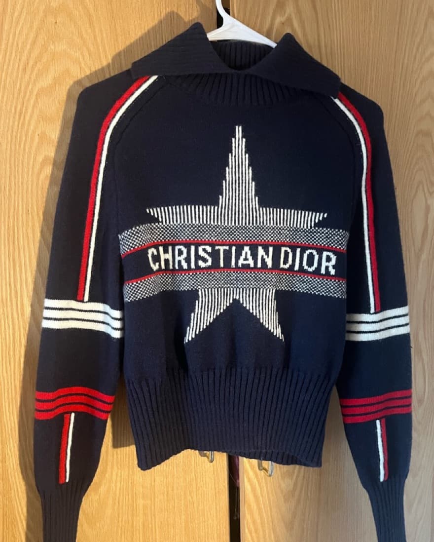 Dior red white and blue wool sweater  - Image 3