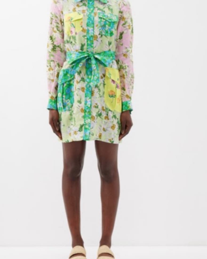 Alemais- Kenzie Linen mini Shirtdress - Image 1