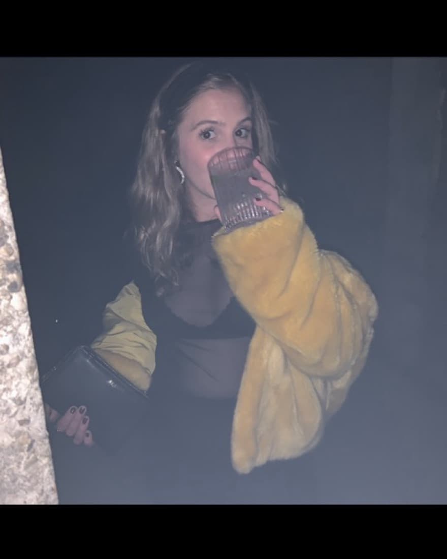 Fuzzy Yellow Oversized Coat - Image 2
