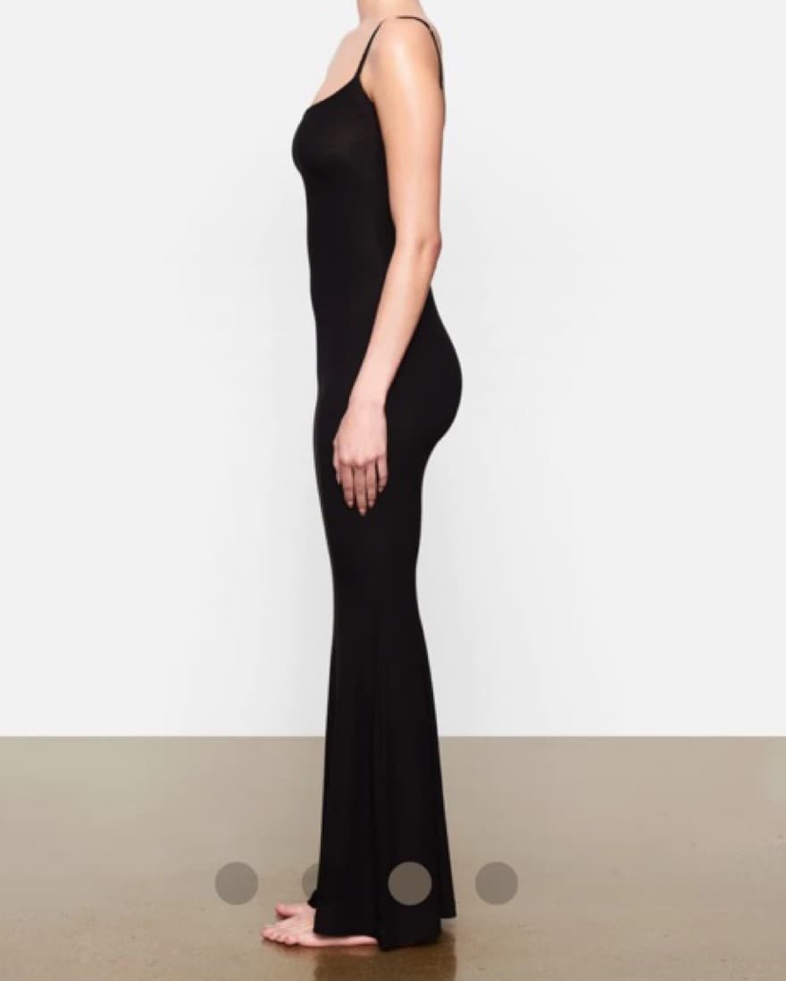 Skims Onyx / Black Slip Dress  - Image 2