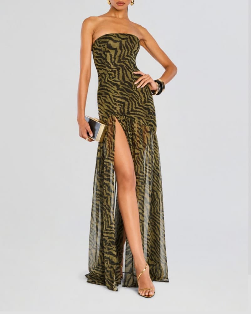 Retrofete Nicole Silk Chiffon Dress - Image 1