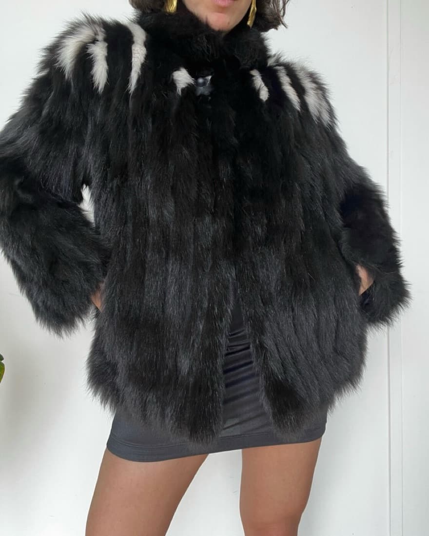 Stay Foxy Vintage Fur Coat - Image 5