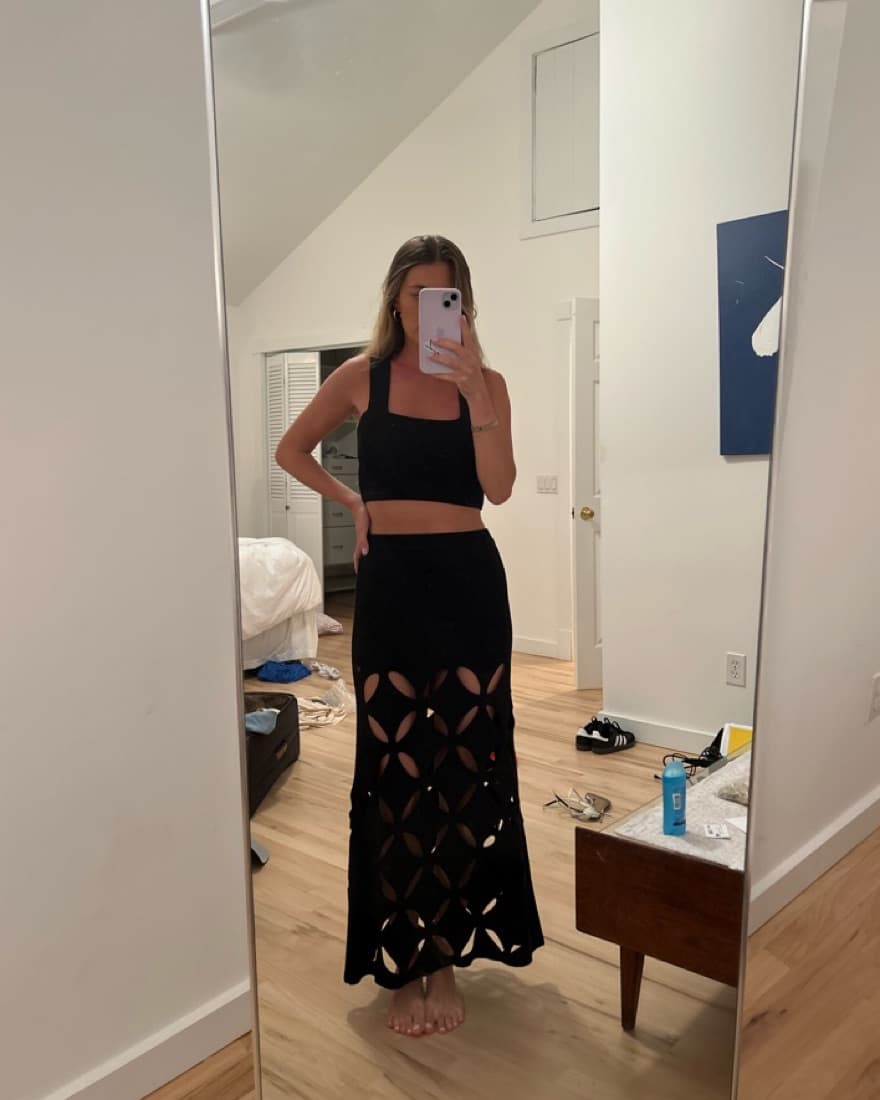 Two Piece Black Knit Set  - Image 3