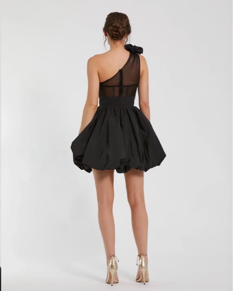 Mac Duggal One Shoulder Rosette mini - Image 2