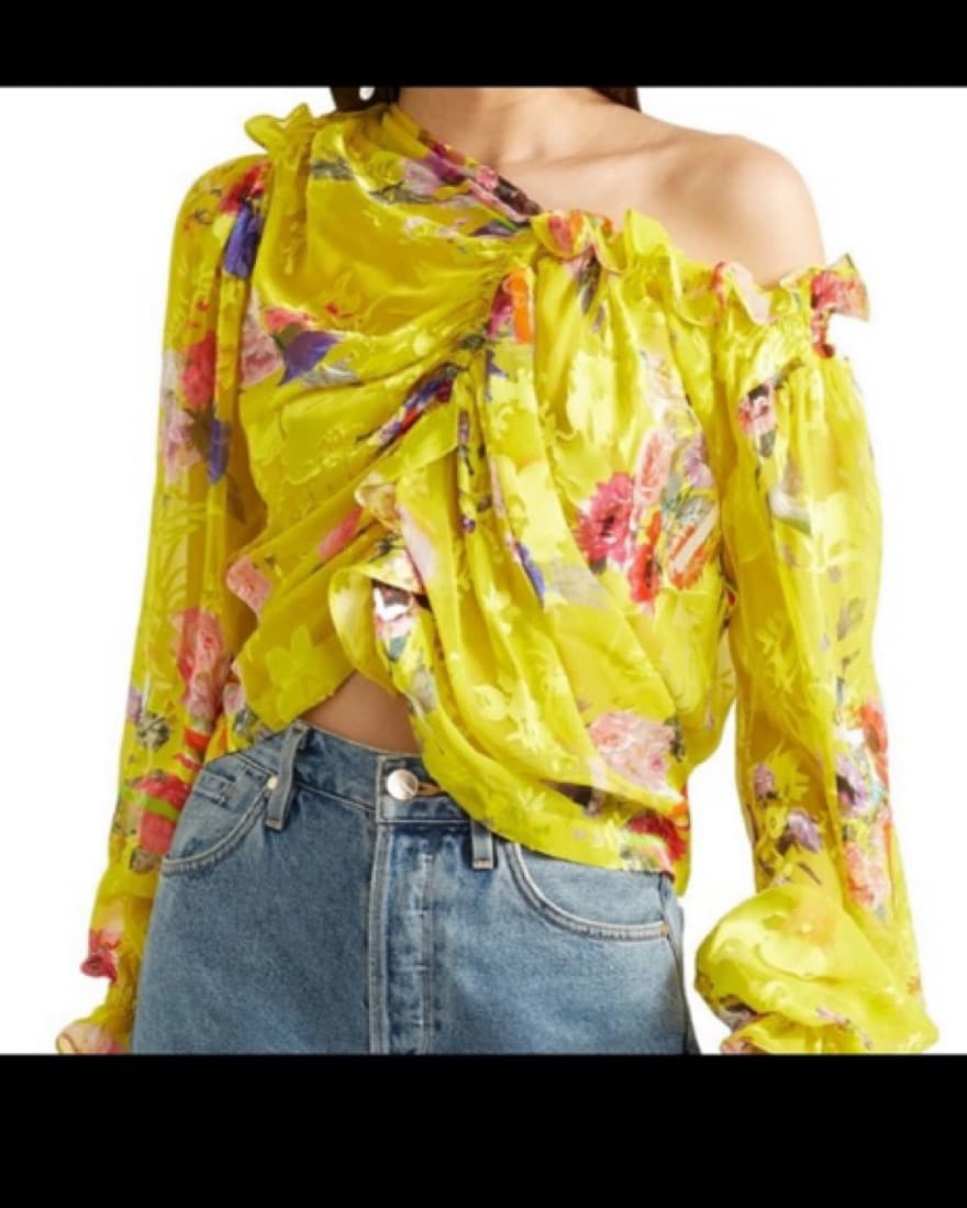 Preen Shelley Ruched Devore Top - Image 3
