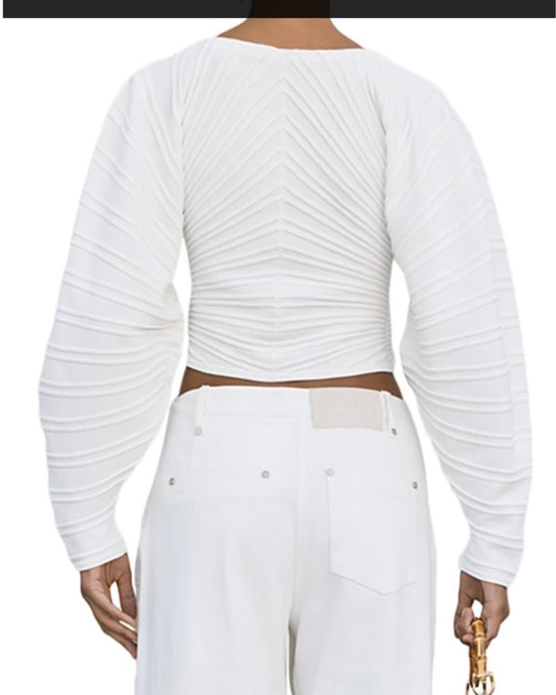 Cult Gaia Blair Volume Sleeve Cardigan - Image 2