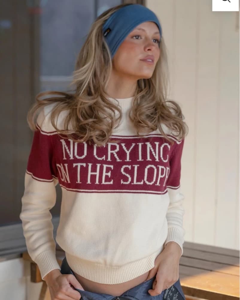 No Crying On The Slopes Sweater  - Image 1