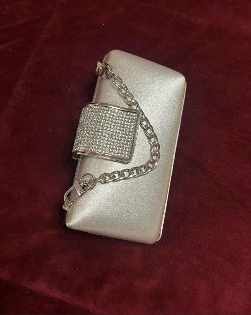 Silver Mini Clutch  - Image 4
