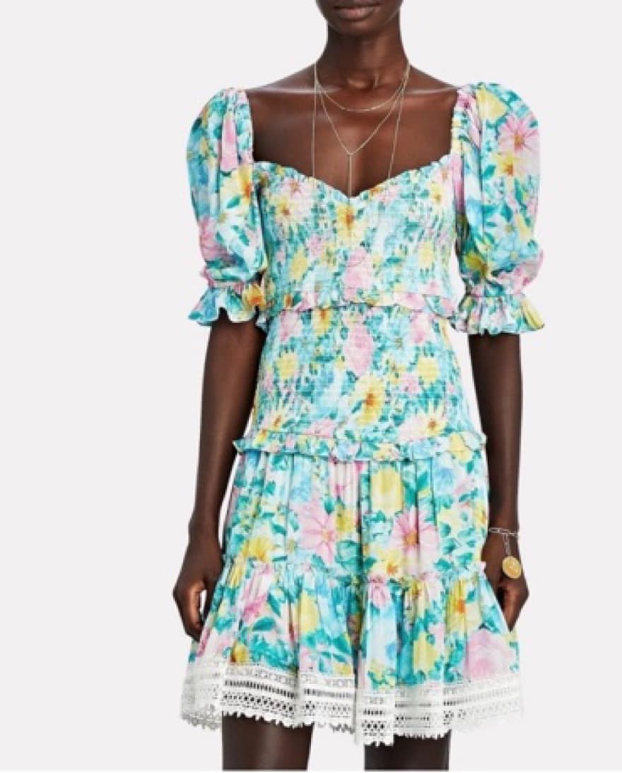 Hemant & Nandita Floral Mini Dress  - Image 2