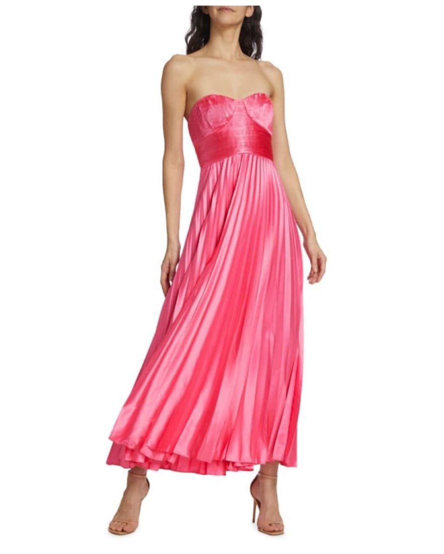 AMUR Kin Strapless Pleated Gown - Image 1