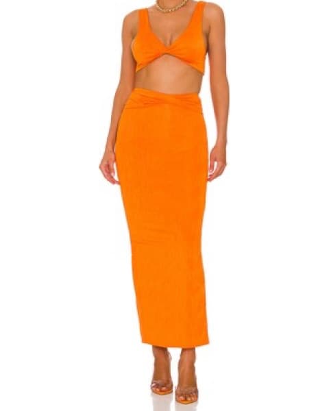 Orange Skirt Set - Image 1