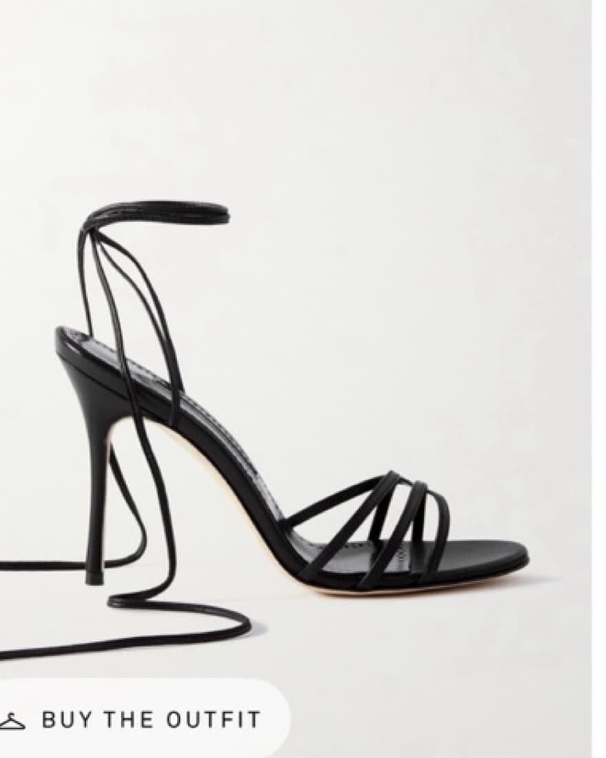 Manolo Blahnik Black Strappy Heels  - Image 2