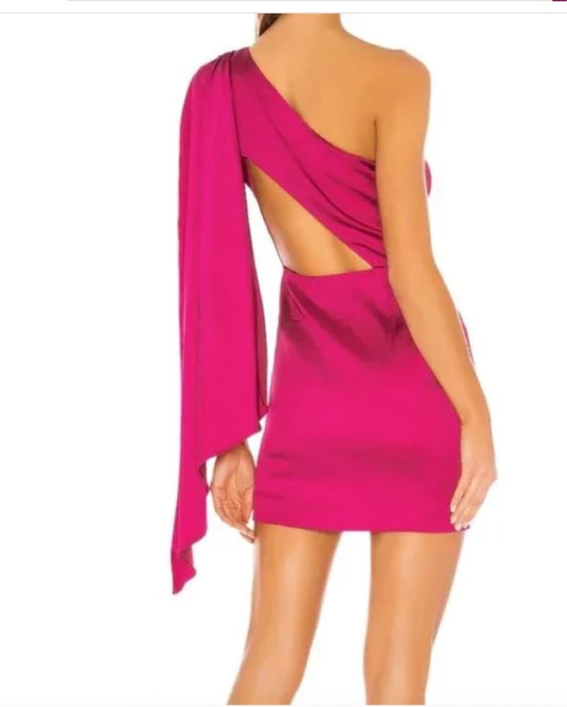 NBD Mini Dress Hot Pink size small  - Image 2