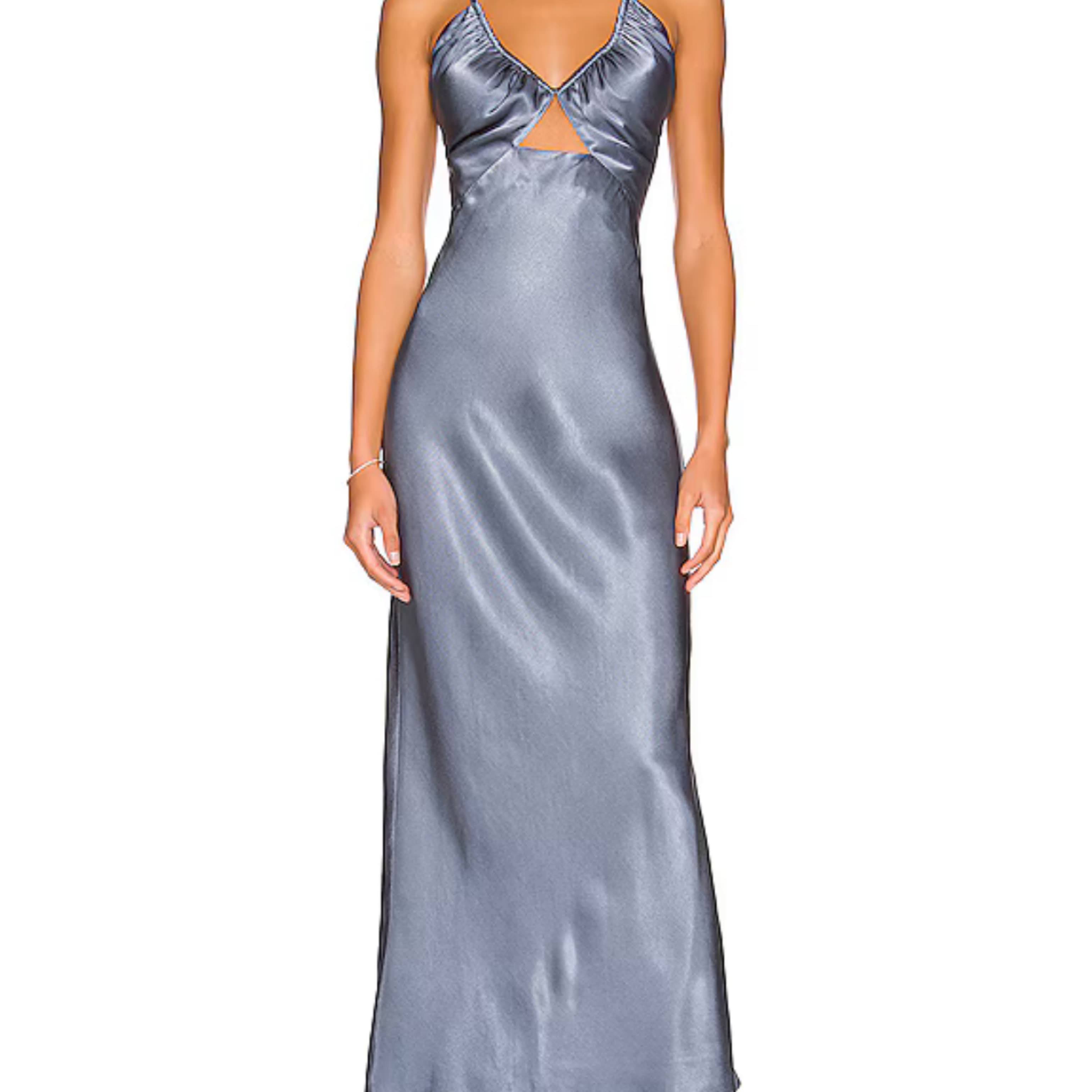 Shona Joy Ruched Bodice Midi Dress - Image 1