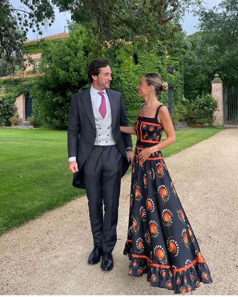 Paco Rabanne Firework Maxi Dress | Colorful Wedding Guest Dress, Western Chic, Summer Formal Dress - Image 1