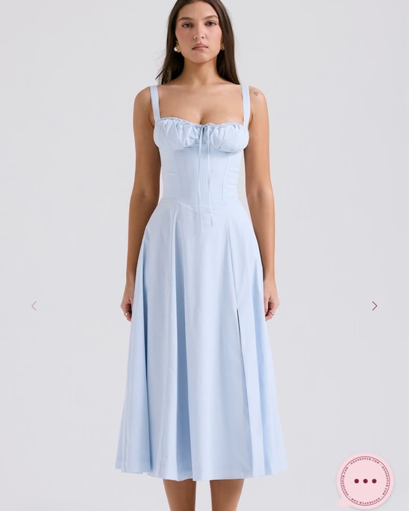 House Of CB Cotton bustier Sundress - Image 1